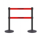 Cement Base Belt Stanchions - BP222 black